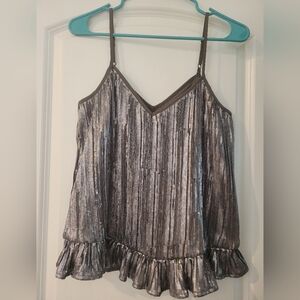 Anthropologie Metallic Striped Camisole